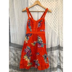 Cheery Floral Print Dress Sz 6